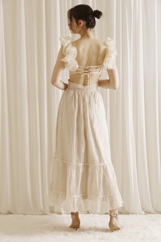 Embroidered Maxi Dress