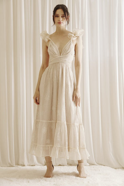 Embroidered Maxi Dress